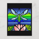 Recherche de ailes libellule cartes postales Vert
