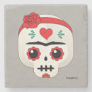 Recherche de crâne sucre de dessous de verres Jour des morts