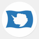 Recherche de antarctique autocollants Drapeau