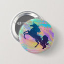 Recherche de licorne mignonne badges Girly