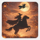 Recherche de sorcière halloween autocollants Balai