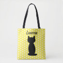 Recherche de chat tote bags Silhouette