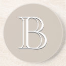 Recherche de initiale grès dessous de verres Monogrammé