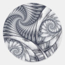 Recherche de spirale fractale autocollants Fractales