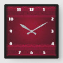 Recherche de rouge foncé horloges Élégant