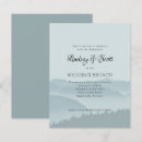 Recherche de matin 11x14 invitations Bleu