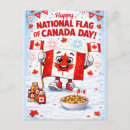 Recherche de drapeaux nationaux cartes postales Canadien