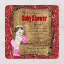 Recherche de bandana rouge invitations Cowgirl