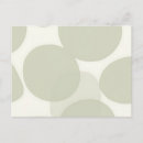 Recherche de cercles abstraits cartes postales Vert