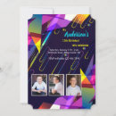 Recherche de kaleidoscopie invitations À l'anniversaire d'une photo