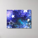 Recherche de nébuleuse impressions sur toile Bleu