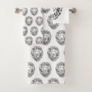 Recherche de lion tribal Noir et blanc