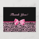 Recherche de léopard rose cartes postales Girly