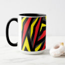 Recherche de triangle jaune tasses Coloré