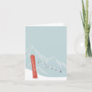 Recherche de sport mécanique vœux cartes Snowboard