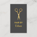 Recherche de styliste mode cartes visite Ciseaux