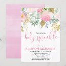 Recherche de le bébé arrosent invitations Rougissent le rose