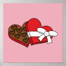 Recherche de boîte à chocolat posters Rouge