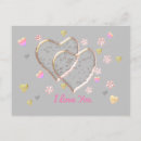 Recherche de mots romantiques cartes postales Je t'aime