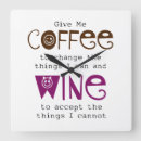 Recherche de vin drôle horloges Café