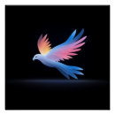 Recherche de oiseau abstrait posters Couleurs vives