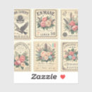 Recherche de timbres poste autocollants Vintage