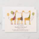 Recherche de girafe anniversaire invitations Fête safari