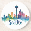 Recherche de seattle dessous de verres Paysage urbain