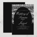 Recherche de dentelle moderne invitations Noir