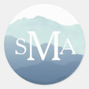 Recherche de paysage de montagne autocollants Aquarelle