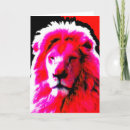 Recherche de lion blanc vœux cartes Noir