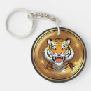 Recherche de tête de tigre porteclés Animal