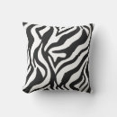 Recherche de rayures zèbre coussins Noir et blanc