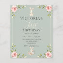 Recherche de lapin 11x14 invitations Rose