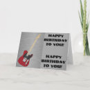 Recherche de guitare rouge vœux cartes Rouge et noir