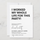 Recherche de retraite blanche noire invitations Fête d'adieu
