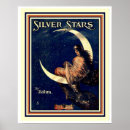 Recherche de lune et étoiles posters Fille