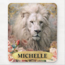 Recherche de lion blanc tapis souris Imaginaire