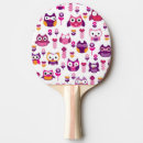 Recherche de hibou raquettes ping pong Animal