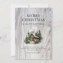 Recherche de cabin christmas vœux cartes Rustique