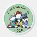 Recherche de héros américain magnets Pompier