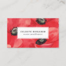 Recherche de fleurs rouges cartes visite Affaires