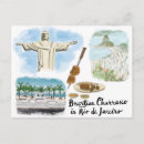Recherche de brésil cartes postales Dessiné à la main