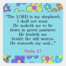 Recherche de le seigneur est mon berger autocollants Psaume 23