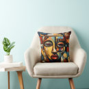 Recherche de femme africaine coussins Abstrait