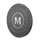 Recherche de gris jeux de fléchettes Monogramme
