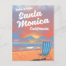 Recherche de plage de santa monica cartes postales Coucher de soleil