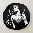 Recherche de étonnement coussins Étonnement dessin femme noir