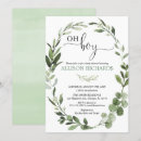 Recherche de greenery eucalyptus baby shower invitations Verdure