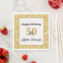 Recherche de black and gold serviettes Anniversaire